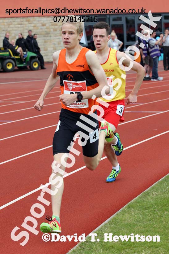 Inter boys 1500 metres, English Schools Track and Field. Photo: David T. Hewitson/Sports for All Pics